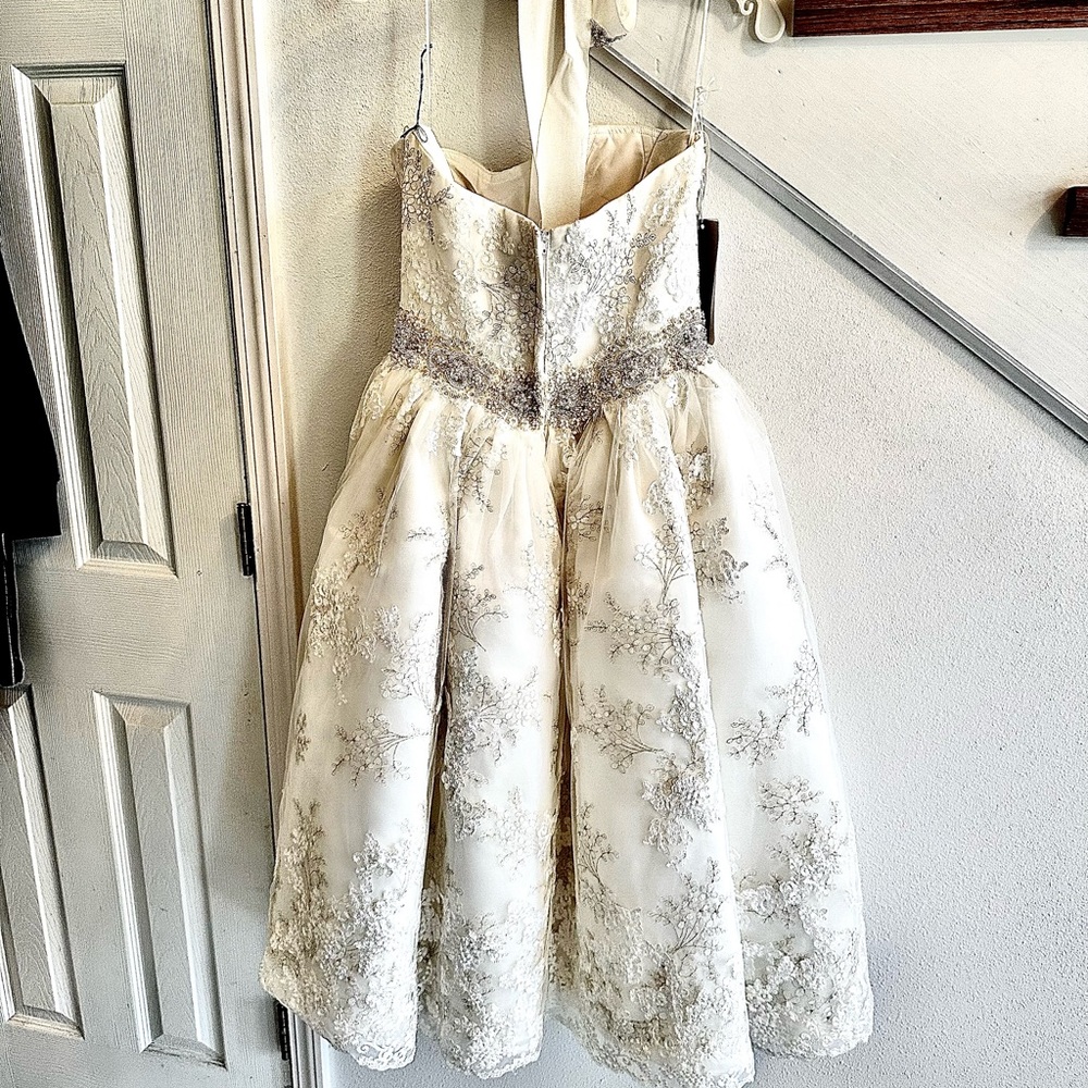 Casablanca bridal wedding dress size 8 retail $1500 new tags - Picture 4 of 11